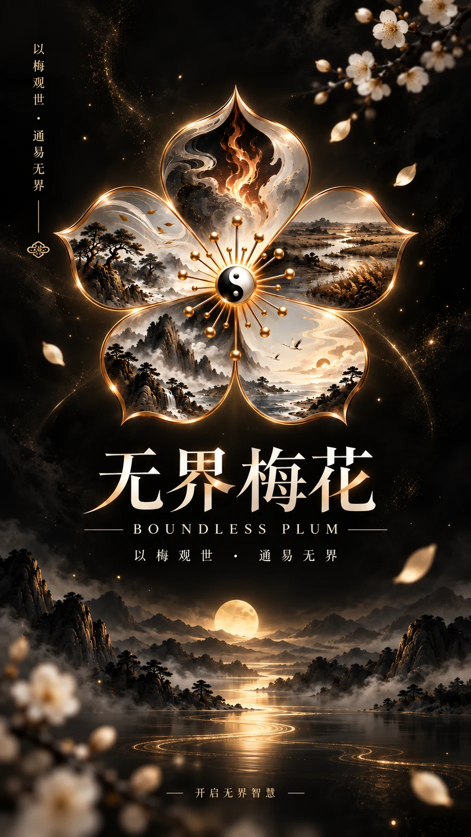无界梅花启动页·黑夜主题